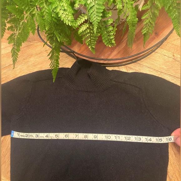 HELMUT LANG - Black Long Sleeve Mock Neck Sweater - Picture 5 of 6